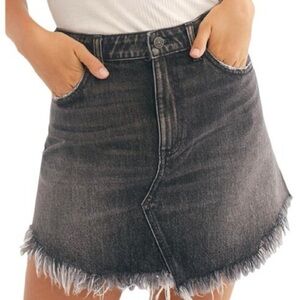 Free People Maverick Denim Mini Skirt Womens 25 NEW